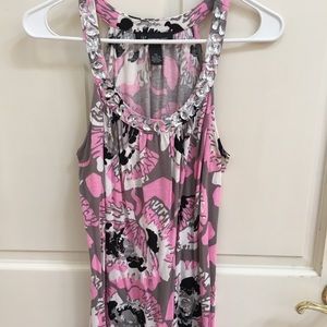 INC top with crystal detail